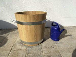 Pflanzkübel Blumenbottich Pflanztrog Holzfass45x45cm 300