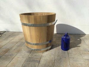 Pflanzkübel Blumenbottich Pflanztrog Holzfass60x60cm 300